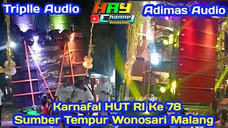 Karnafal Sound Triplle & Adimas Audio HUT RI ke 78 Sumber Tempur Wonosari Malang 2023
