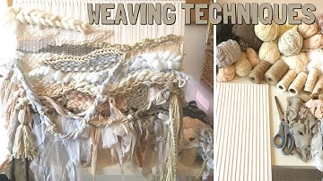 WEAVING TEXTURES TECHNIQUES | Weaving Tutorial | Didsbury Art Studio