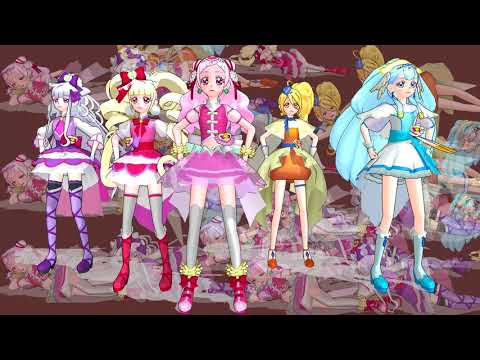 【MMD HUGっと!プリキュア 】みんなで『めんどくさいうた』