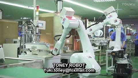 6 axis industrial robot for material loading/unloading,auto assembling and palletizing.