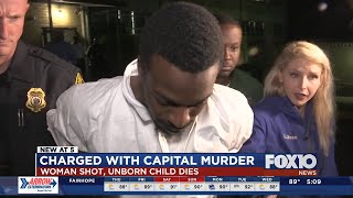 Man charged with capital murder after unborn child dies in shooting