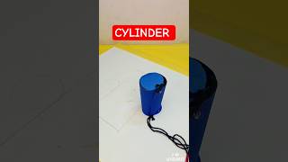 3D Cube & Cylinder Shapes model | maths tlm project | Geometry shapes model