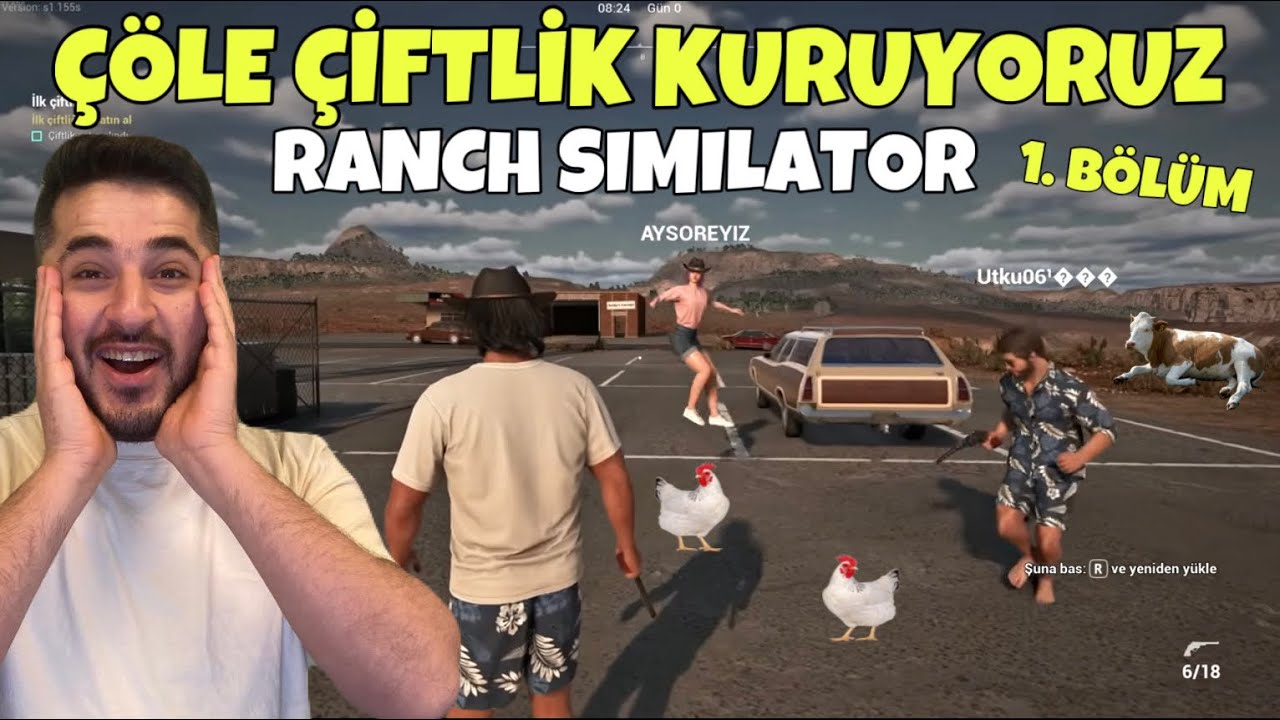 ÇÖLE ÇİFTLİK KURUYORUZ, YENİ MOD GELDİ! -RANCH SIMILATOR 4.SEZON 1.BÖLÜM