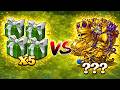 PVZ 1 Fusion 3.4 Challenge!! 5 Green Plants Box VS 300 Zombie Random - Who Will Win?