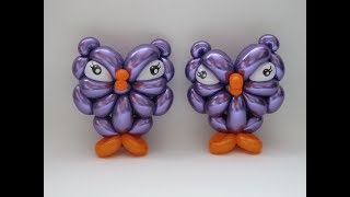 Owl Balloon Tutorial Video 82 BalloonTube with Graham Lee