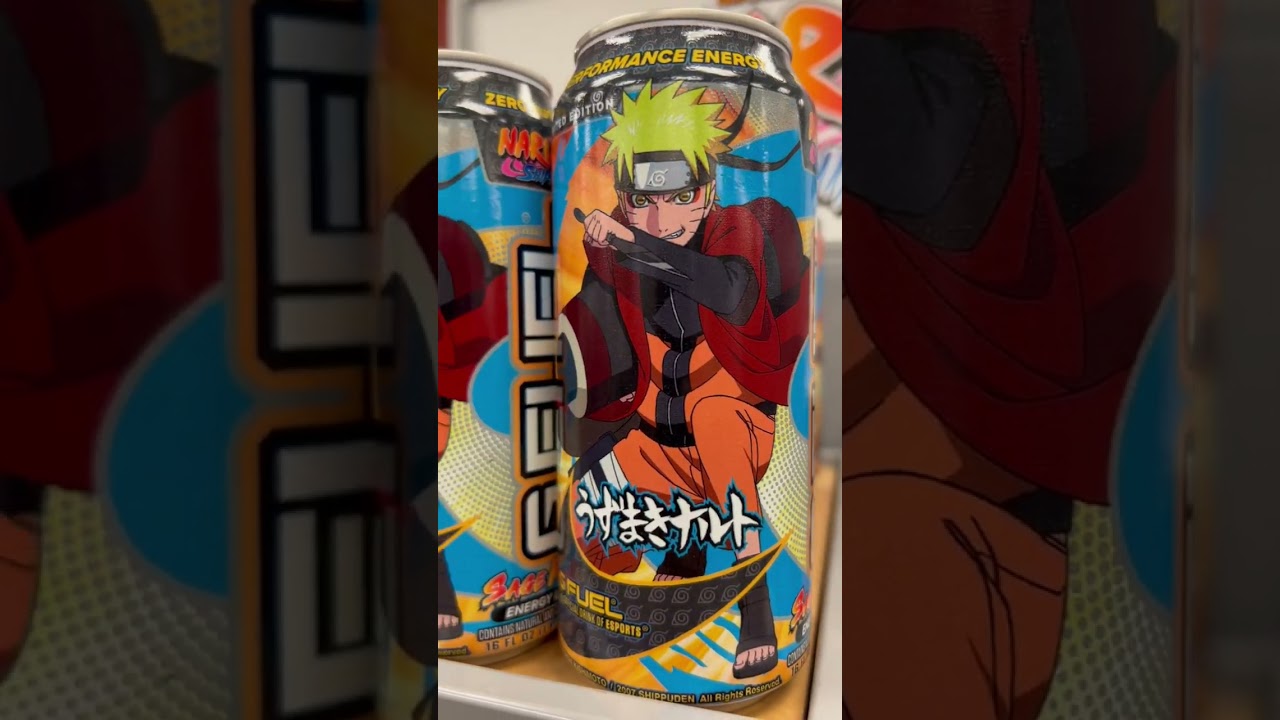 G FUEL Energy Drink 2022 Limited Edition 16 oz Can Naruto Shippuden