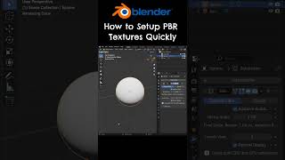 How To Add PBR Textures Quickly in Blender? #blender3d #blendertutorial