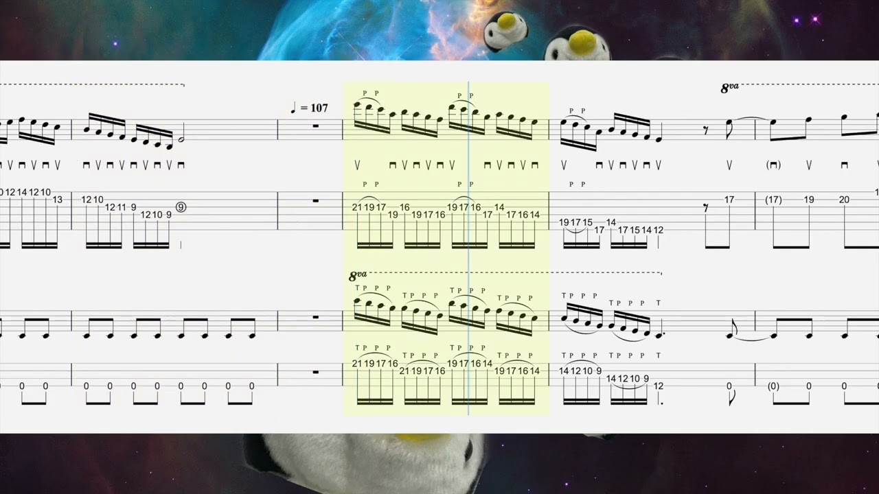 【激ムズ#1】ダディブラ - ギターソロ基礎練①（Mr. Big / Daddy, Brother, Lover, Little Boy / Gt,Ba TAB + BPM 50〜185）