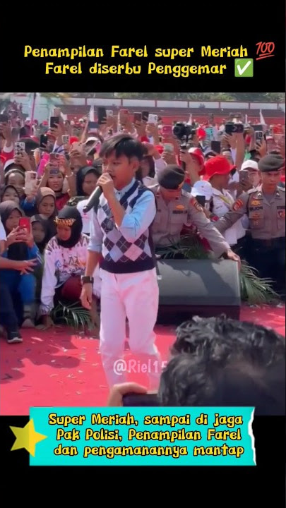 Full senyum sayang Farel Prayoga bikin meriah #farelprayoga