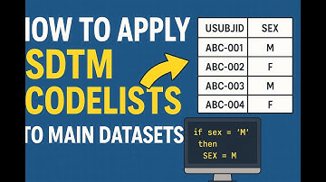 How to Apply SDTM Codelists to Main Datasets | Step-by-Step Guide