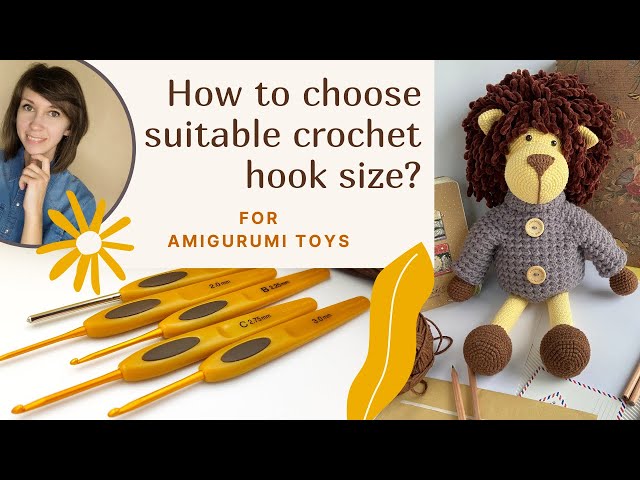 How to choose crochet hook size and yarn for Amigurumi dolls?  Crochet hook  sizes chart, Crochet hooks, Crochet hook conversion