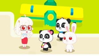 Keselamatan Anak Bayi Panda, Android Game Play, Game Baby Bus screenshot 1