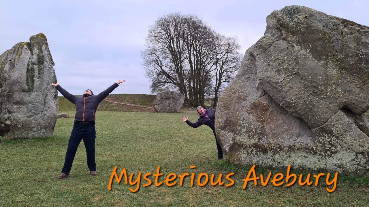 Mysterious Avebury stone circles. 