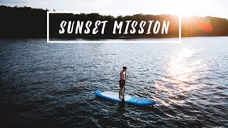 SUP board sunset mission