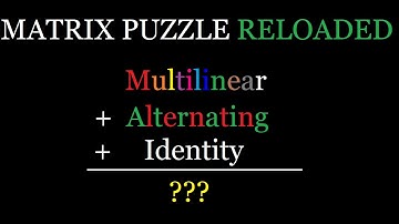 Characterization of the determinant