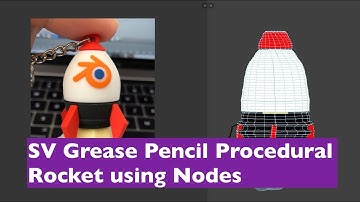 LIVENODING XX / SV Procedural Blender Rocket Using Grease Pencil and Nodes