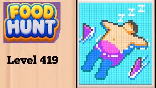 Food hunt pixel puzzle level 419 solution and walkthrough for gameplay 