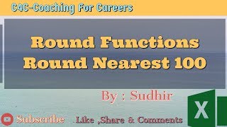 Excel Round, RoundUp, RoundDown, Formula in Hindi | Round Numbers to Next Lowest Integer in Excel