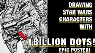 DRAWING THE AT M6 WALKER | STAR WARS with 1BILLION DOTS!!! - EPISODE 88