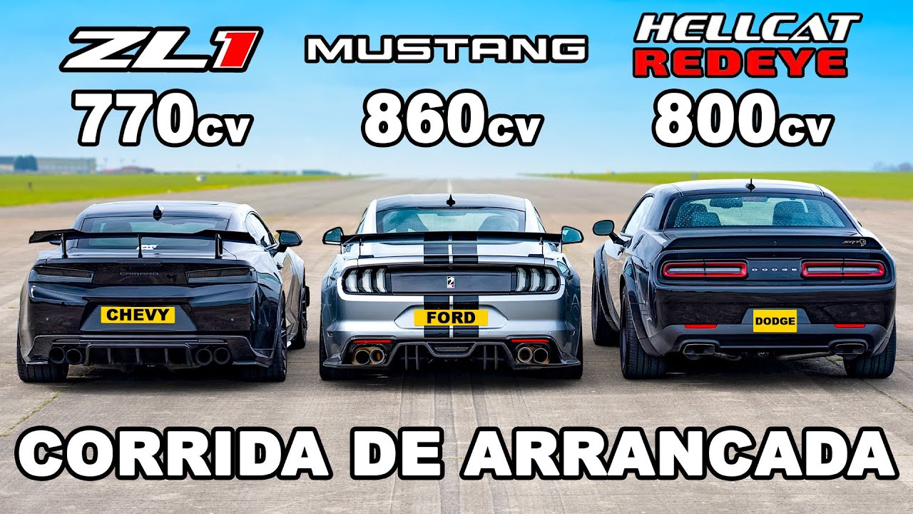 Teste comparativo: Ford Mustang e Chevrolet Camaro duelam no último  encontro dos clássicos V8