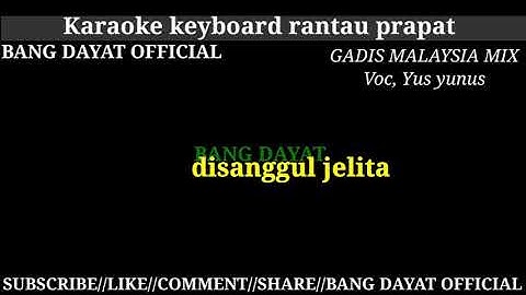 GADIS MALAYSIA MIX VOC. YUS YUNUS KARAOKE KN7000 #BANGDAYATOFFICAL