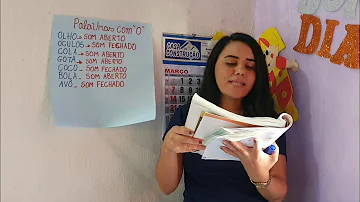 Como podemos identificar o som aberto e o som fechado das palavras?