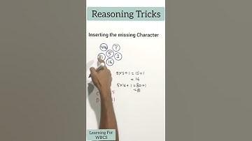 Find the missing character #Reasoning || #LearningWBCS | Reasoning Shortcut Tricks #ShortVideo