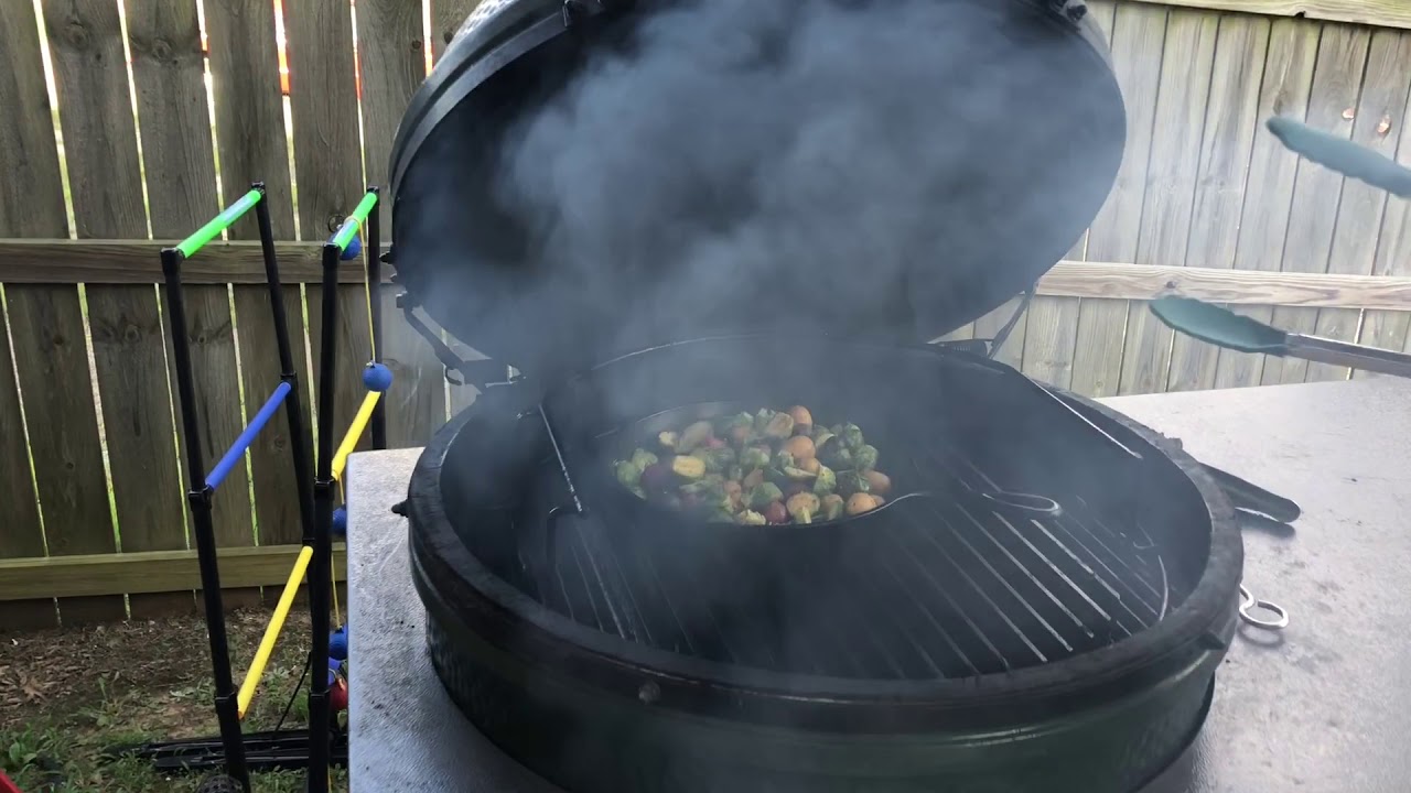 Cast Iron Cooking on the Big Green Egg YouTube