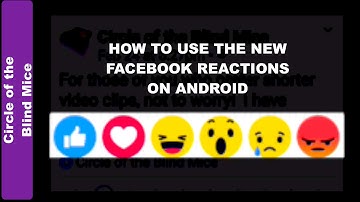 How to Use Facebook Reactions on Android - With & Without Talkback / Low Vision Assistive Tech Tips