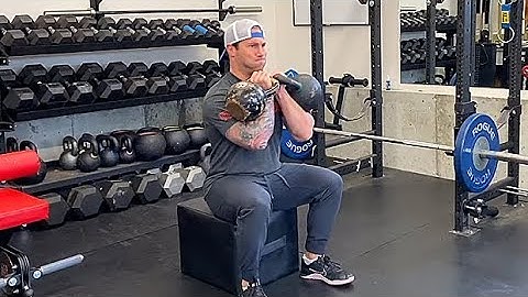 Double-Kettlebell Box Squat