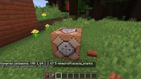 MC commands: how to build a wall with command block