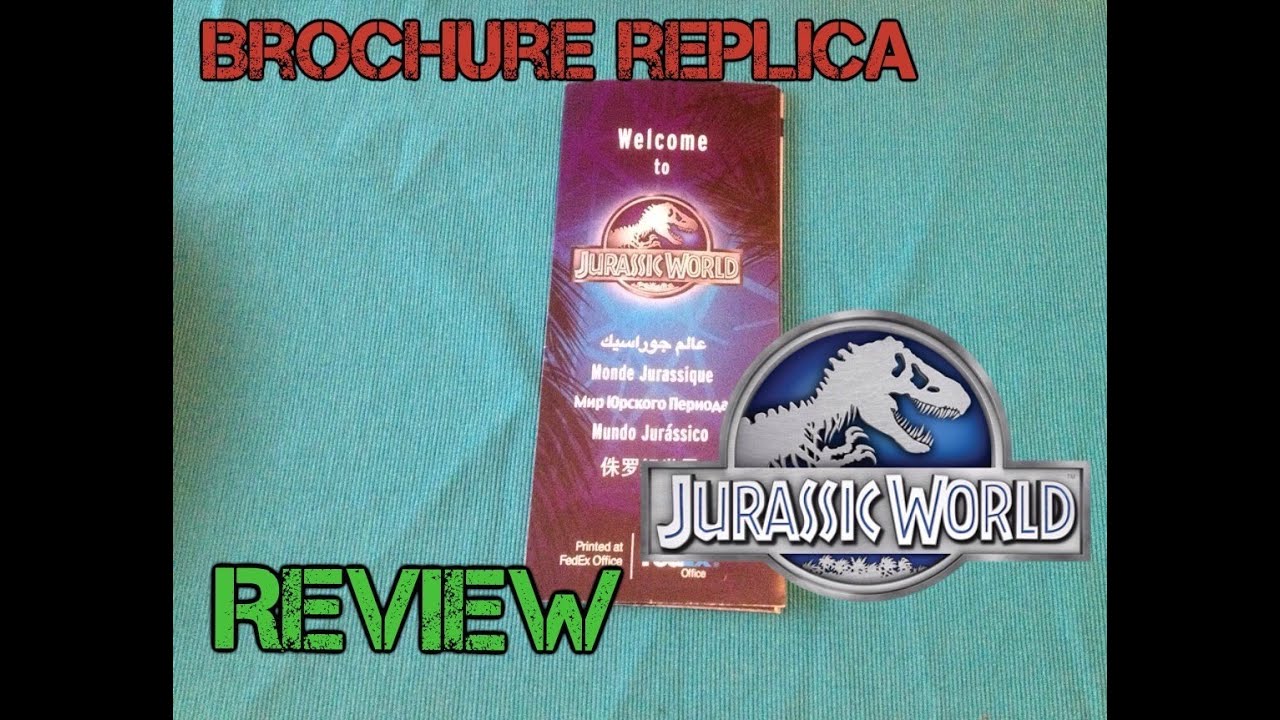 Jurassic World Brochure Movie Replica Review
