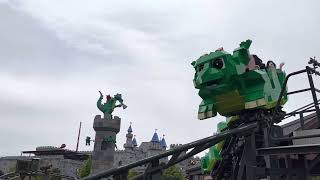 Dragon’s Apprentice (Mini Roller Coaster) Ride at Legoland Japan Resort, Nagoya, Aichi, Japan 2023