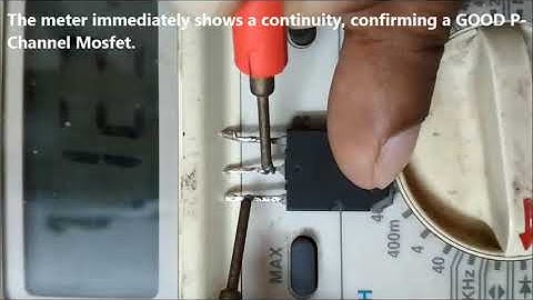How to Test a Mosfet with a Multimeter