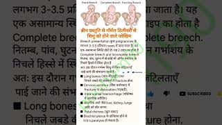 Fetal complications of Breech position #Breech baby #पेट में बच्चा उल्टा #shorts