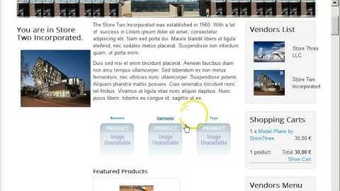 Multi Vendor Extension for Virtuemart