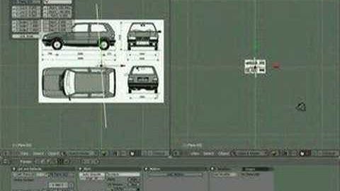Blender-modeling car, part1 (blueprints)