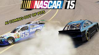I Can't Believe That The Ai can't Exit Pit Road SAFELY |Nascar 15