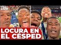 LOCURA de CAMAVINGA, BELLINGHAM y VINICIUS en el césped | 15º CHAMPIONS REAL MADRID