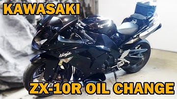 ZX10R Oil Change