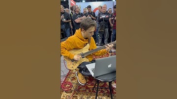 Thumbnail of Matteo Mancuso live at NAMM 2024 (Bacci booth) 1/12