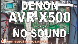 LER #201 Denon AVR500X Amplifier No Sound Output