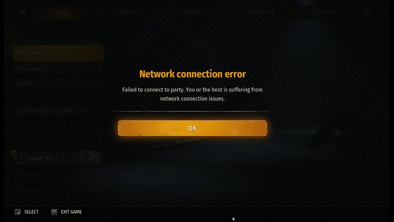 Connection failed 4