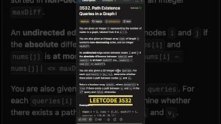 LeetCode 3532 🚀 Union Find Trick #leetcode3532 #python #dsa #coding #codeprep #shorts #streak