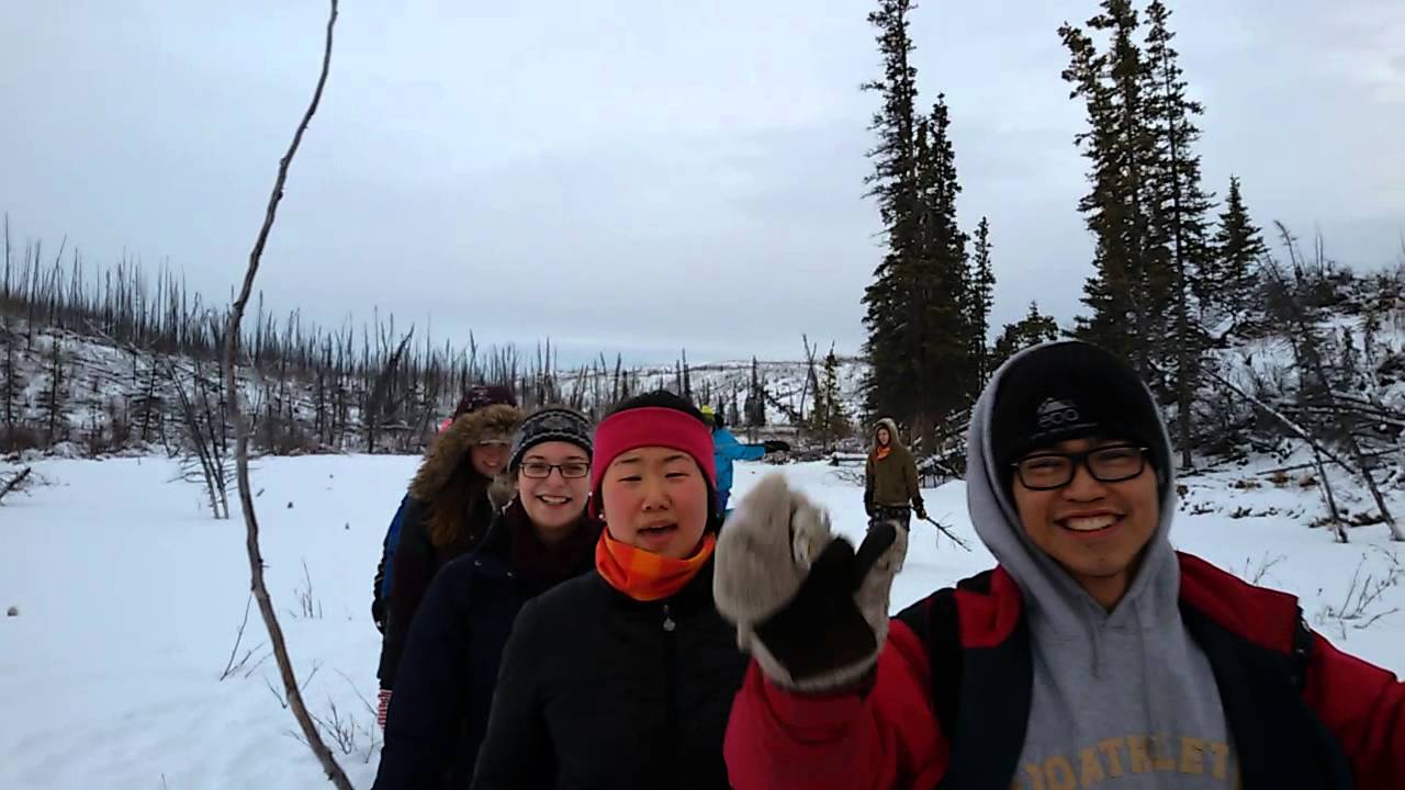 Snow walking at Little Fox Lake. Great weekend!