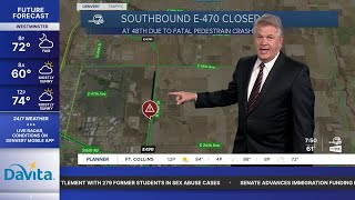 Deadly vehicle, pedestrian crash shuts down stretch of SB E-470: Aurora PD