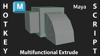 Multifunctional Extrude Hotkey Script for Maya
