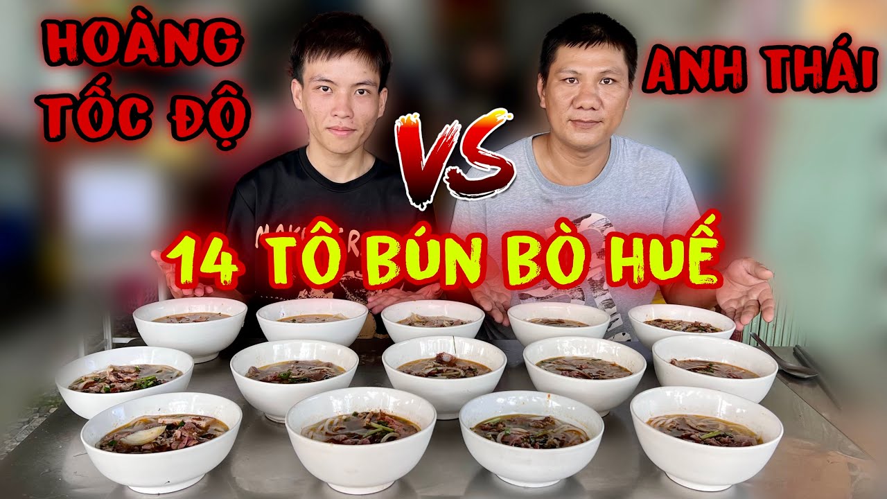 Giao Lưu Ăn Đua 14 Tô Bún Bò Huế Giữa Hoàng Tốc Độ Và Anh Thái Ẩm Thực Đồng Quê Nín Thở Xem Kết Quả