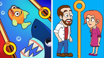 Save The Fish Vs Home Pin - All Levels Gameplay Android, iOS #01