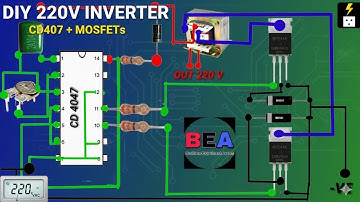 How To Make CD 4047 Ic & IRF Z44n 200 Watt Powerfull Inverter // @BrothersExperimentAssam